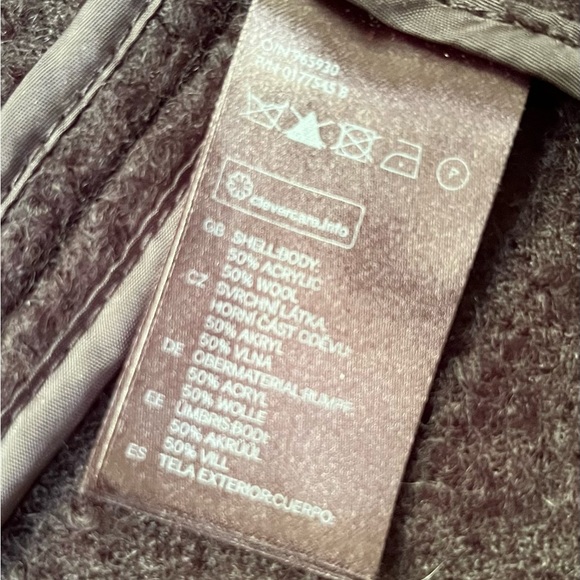 Size 6 black boiled wool jacket - Picture 6 of 7